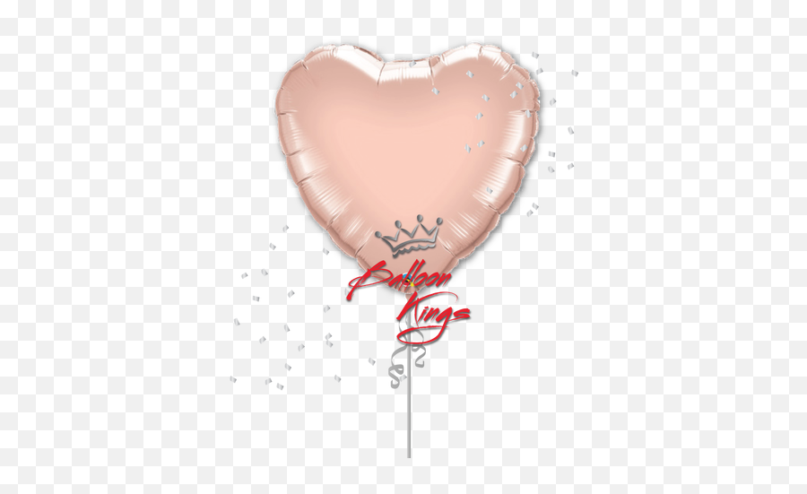 Shop Balloons - Foils Large Hearts Balloon Kings Emoji,Pink Throbbing Heart Emoji