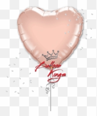 Shop Balloons - Foils Large Hearts Balloon Kings Emoji,Pink Throbbing Heart Emoji