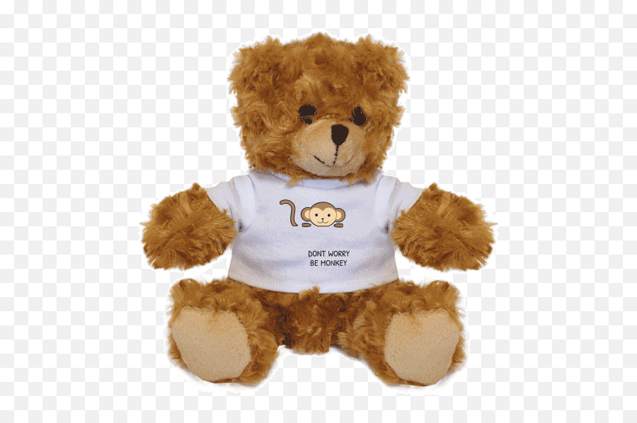 Eat Sleep Poop Plush Teddy Bear In T - Shirt With Photo Emoji,Toy Bear Emoji