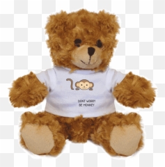 Eat Sleep Poop Plush Teddy Bear In T - Shirt With Photo Emoji,Toy Bear Emoji