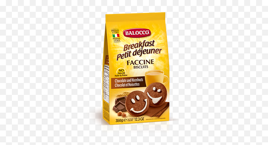 Balocco Faccine Biscuits Chocolate U0026 Hazelnut Cookies 123 Oz 350g Emoji,New Emojis In 12.3
