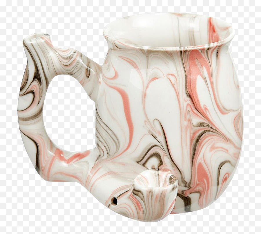 Roast U0026 Toast Premium Marbled Ceramic Pipe Mug - Mug Emoji,Dabbing Cowboy Emoji