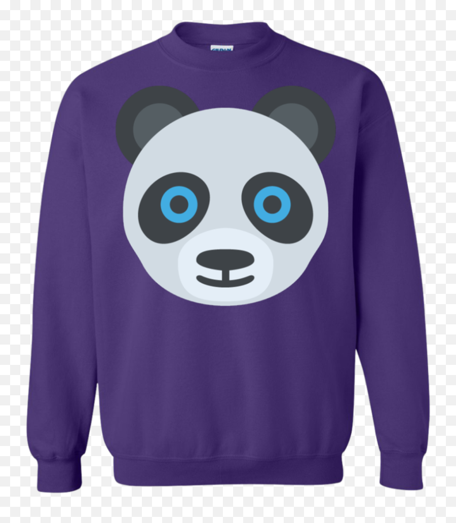 Panda Face Png - Panda Face Emoji Sweatshirt Sweater Long Sleeve,Emoji Sweater Cheap