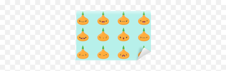 Vector Kawaii Onion Emoticons - Language Emoji,Onion Emoticon Wallpaper