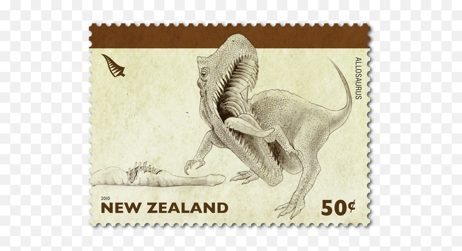 Sellos De Correos De Nueva Zelanda - Velociraptor Emoji,Reptiles Have Emotions