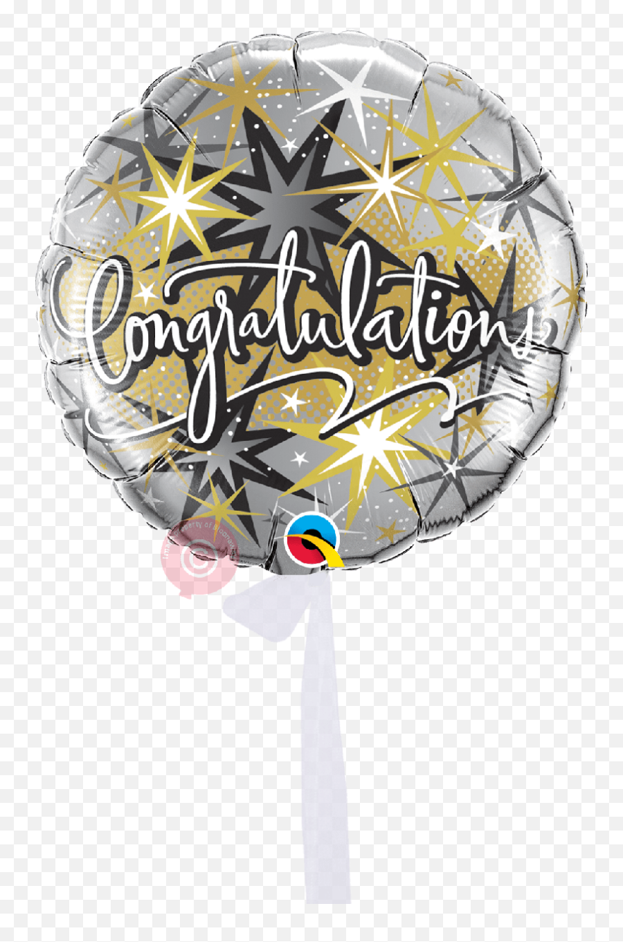 Personalised Congratulations Elegant - Birthday Balloons Black And Gold ...