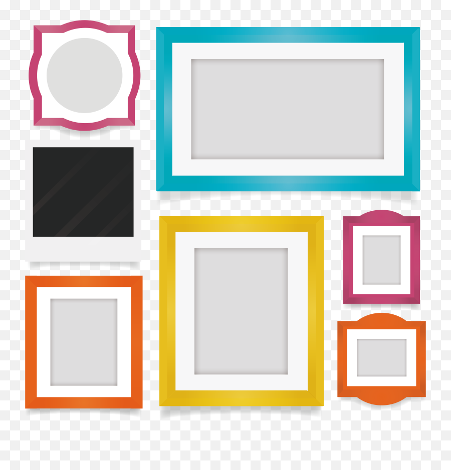 Download Picture Flat Frame Design Film Exquisite Clipart - Flat Design Photo Frame Emoji,Pen Pineapple Apple Pen Emoji Movie