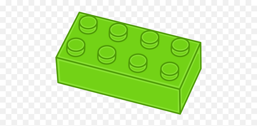 Green Lego Brick Clipart - Lego Clip Art Emoji,Lego Emoticons Copy And Paste
