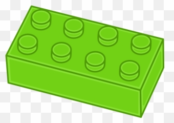 Green Lego Brick Clipart - Lego Clip Art Emoji,Lego Emoticons Copy And Paste