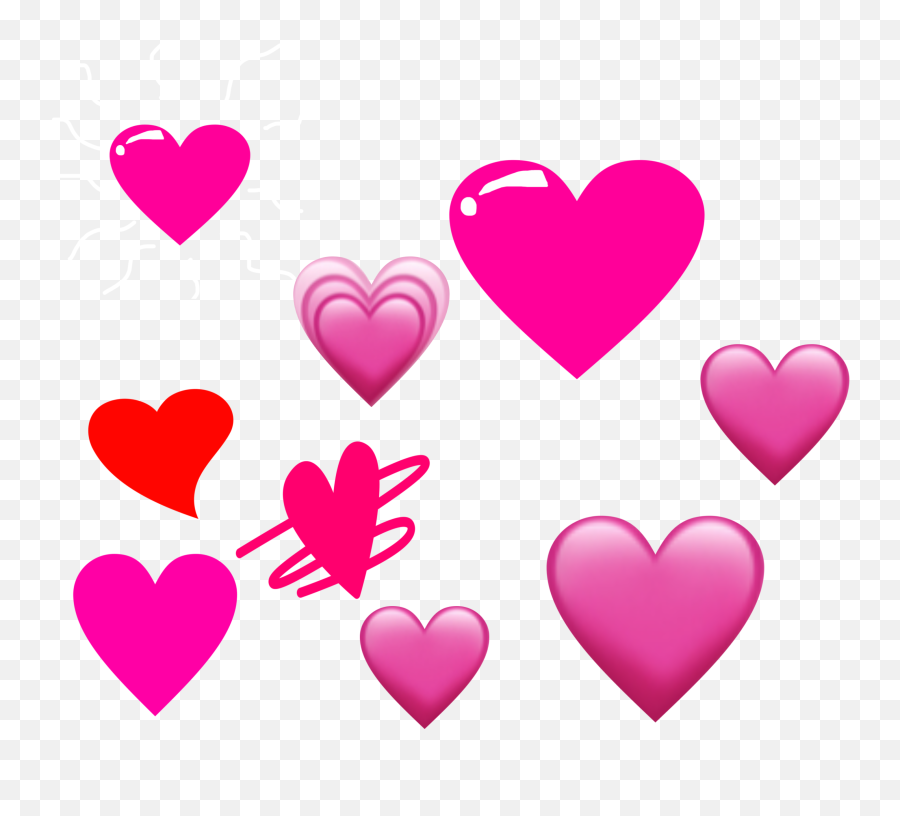 Hearts Nine 9 Love Lovely Two One 2 Sticker By Evie22 - Girly Emoji,Two Heart Emoji