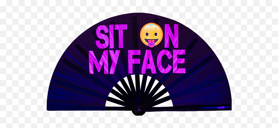 Sit On My Face Fan Emoji,Emoticon Sitting In Front Of A Fan