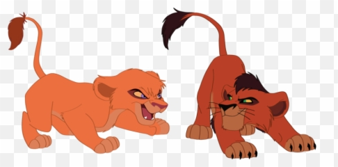 Two Lion Kings Pnglib U2013 Free Png Library - Base Lion King Zira Cub Emoji,Lion King Rafiki Emotion