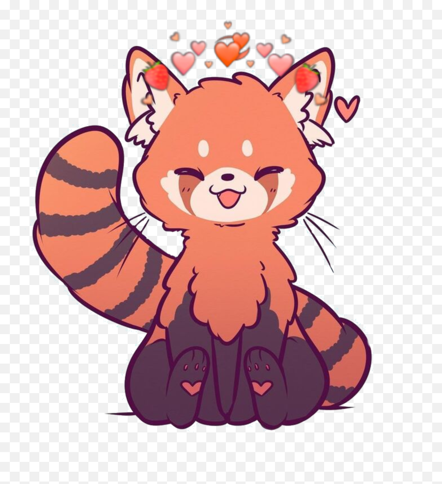 The Most Edited Redpanda Picsart - Chibi Red Panda Anime Emoji,The Fonz Emoticon