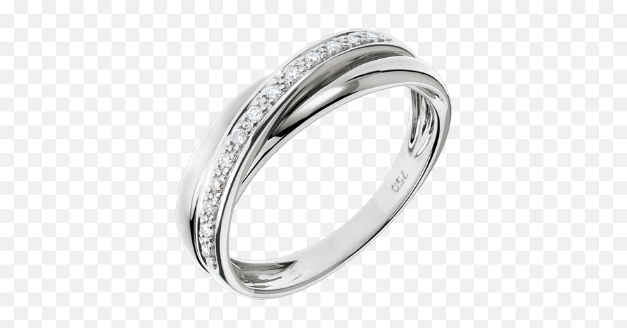 Diamond Saturn Ring - White Gold 9 Carat Wedding Rings White Gold 9 Carats Diamond White C708 Trouwringen Goud En Witgoud Emoji,Emotion Ring White