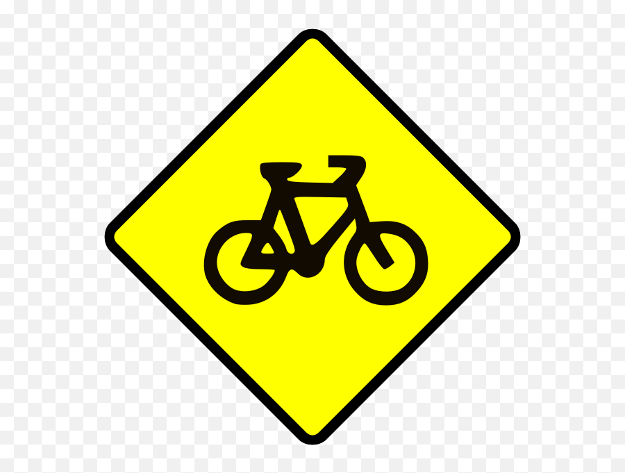 Httpsfreesvgorgwooden - Stampvectorillustration 05 2014 Symbol Of Bicycle Track Emoji,Slippery Man Emoticon For Caution Sign