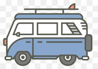 Camping Van Caravan Clipart Free Svg File - Svgheartcom Emoji,Micro Bus Emoticon