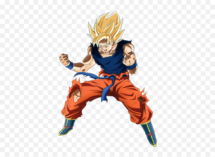 Dragon Ball Z Have Blonde Hair Or Black - Songoku Super Saiyan 1 Emoji,Blonde Anime Male No Emotions