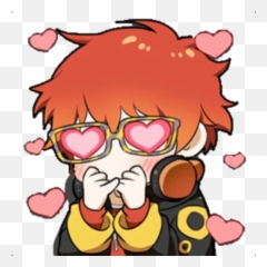 Mystic Messenger Stickers - Mystic Messenger Seven Stickers Emoji,707 Mystic Messenger Emoticons Transparent