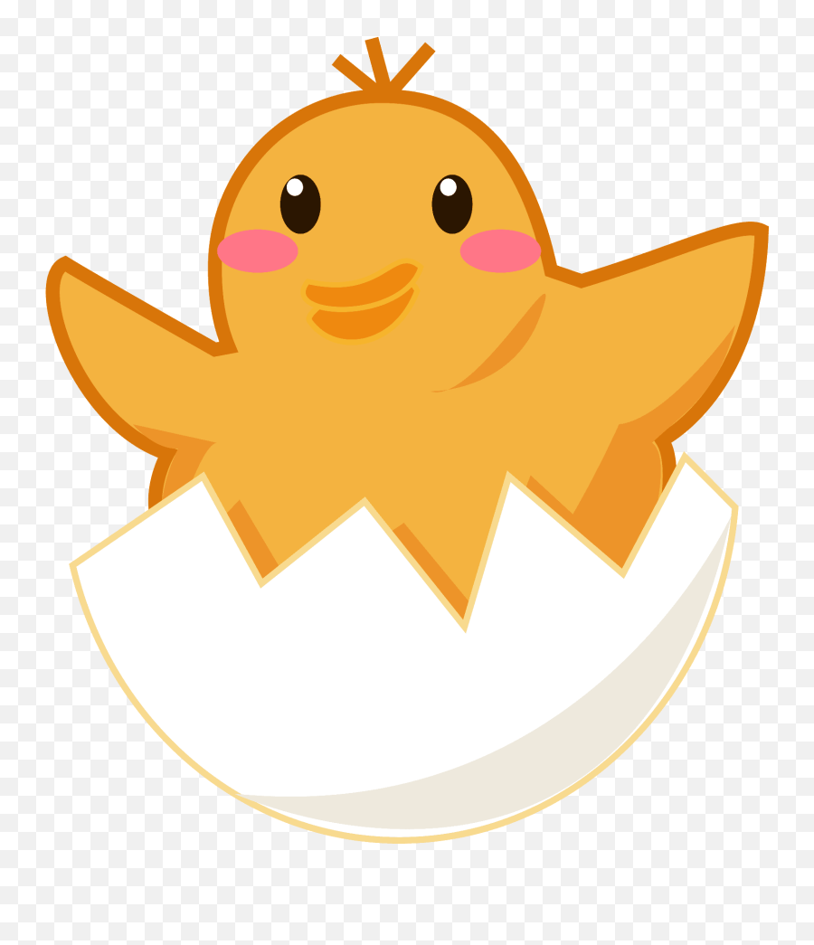 Hatching Chick Emoji Clipart - Imagenes De Pollitos Saliendo Del Cascaron Animado,Chick Emoji