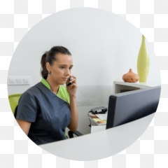 Fjern Åreknuter Med Laserbehandling - Receptionist At The Dentist Emoji,Emojis Meaningwallpaper