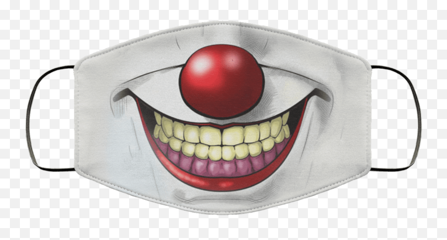 Horror Halloween Movie Retro Mask It Mouth Mask Balloon Pennywise Killer Washable Reusable Custom U2013 Printed Cloth Face Mask Cover - Happy Emoji,Horror Emoticon