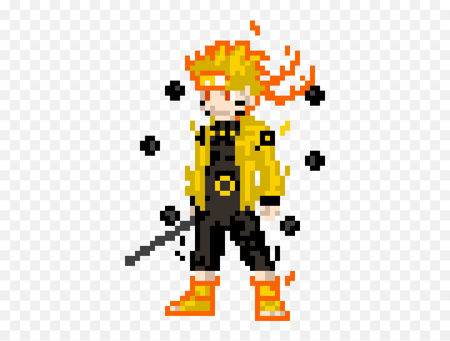 Pixel Art Gallery - Pixel Art Naruto Kyubi Emoji,Kyubi Emoticons