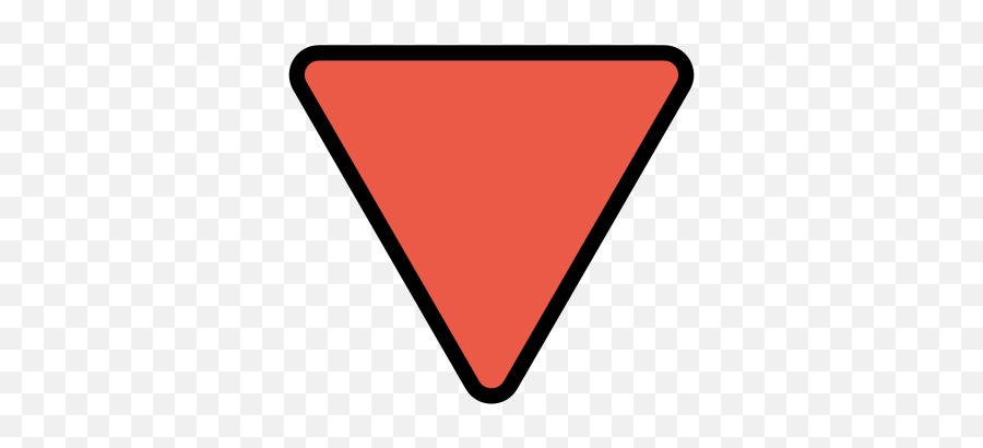 Triângulo Vermelho Para Baixo Emoji,Triangulo Emoticon