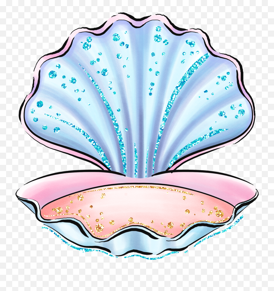 Clam Shell Sealife Seacreatures Sticker - Lovely Emoji,Clam Shell Emoji