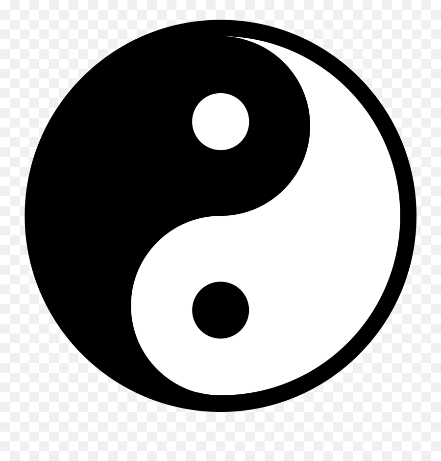 Yin And Yang Inverted - Yin And Yang Emoji,Ying And Yang Emoji