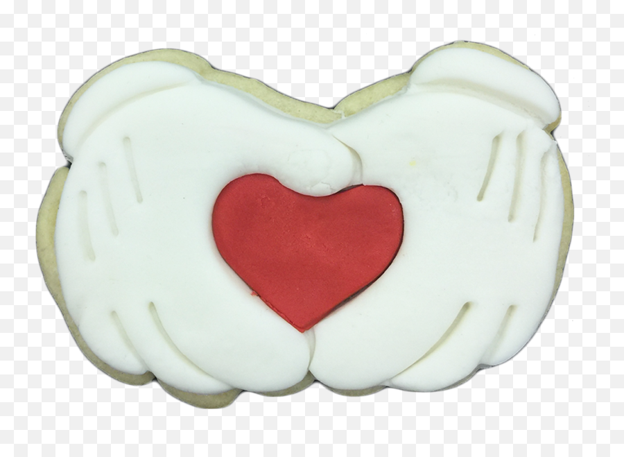 Mickey Mouse Hearts Cookies Emoji,Hand Over Heart Emoji