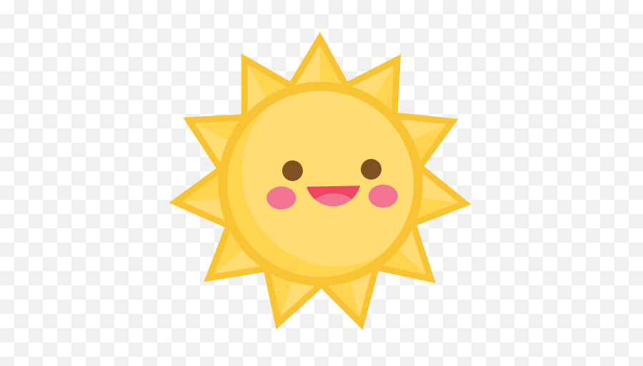 Happy Sun Svg Scrapbook Cut File Cute - Happy Cute Sun Png Emoji,Emoticon Scrapbook