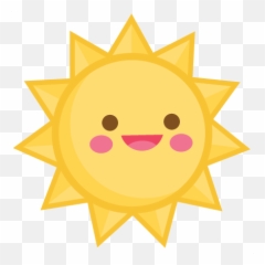 Happy Sun Svg Scrapbook Cut File Cute - Happy Cute Sun Png Emoji,Emoticon Scrapbook