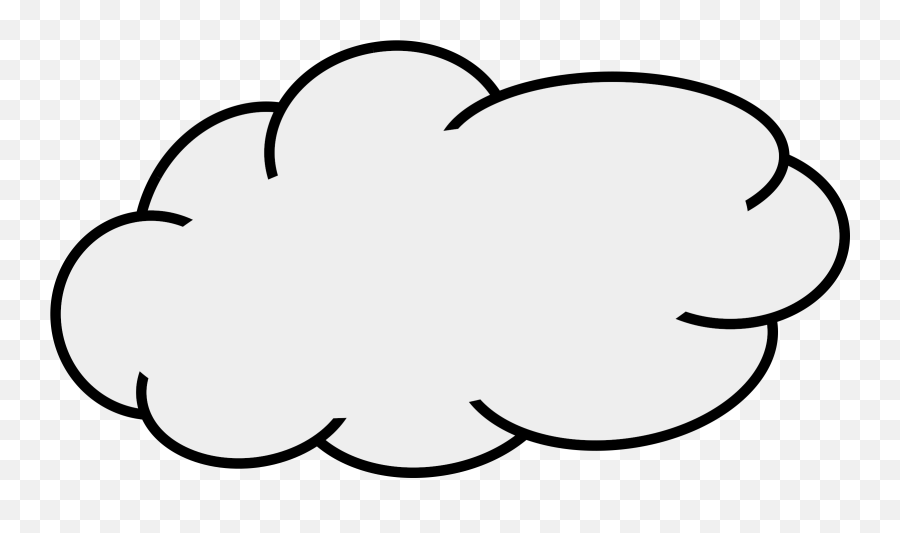 Cloud Clip Art Cloud Clipart Free 2 - Clipartix Cloud Clipart Transparent Background Emoji,Cloud With Rain Emoji