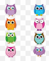 Kawaii - Printable Colorful Owls Emoji,Emoji Classroom
