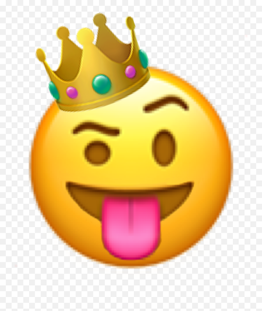 Crown King Emoji Iphone Phone Sticker - Crown King Emoji,Crown Emoji