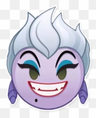 Disney Emojis 1 Sticker För Whatsapp - Little Mermaid Emoji Ursula,Emoji De Terror