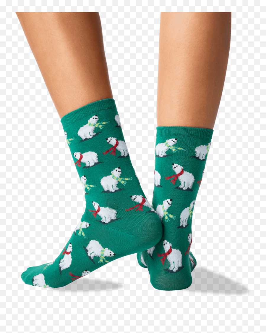 Womenu0027s Polar Bears Crew Socks U2013 Hotsox - Girly Emoji,Womens Emoji Costume