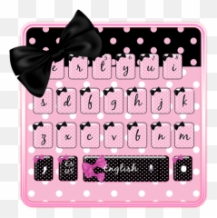Amazoncom Black Pink Bow Keyboard Theme Appstore For Android - Bow Emoji,Bowing Emoji