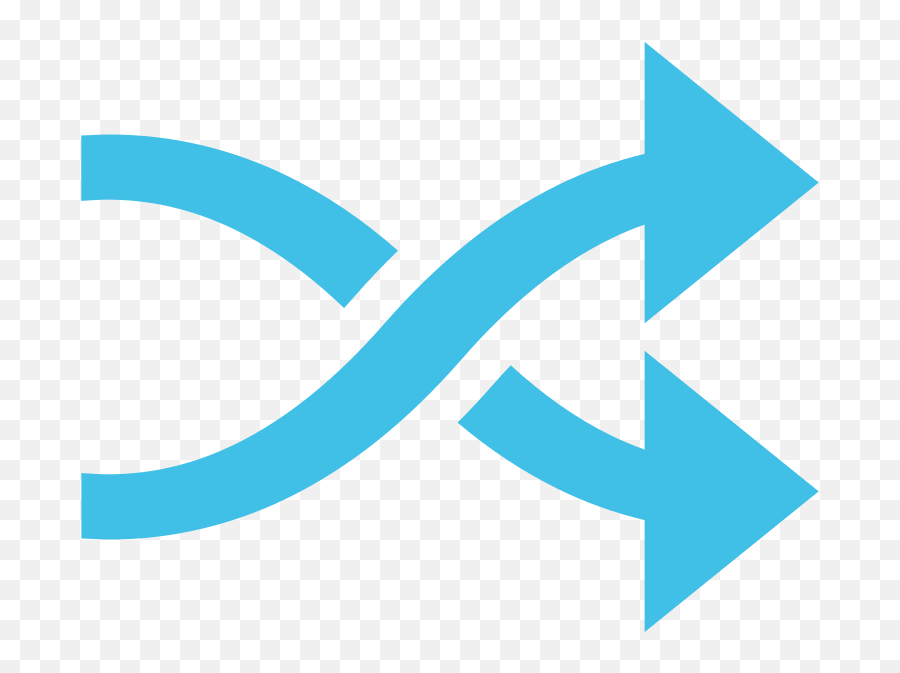 Twisted Rightwards Arrows - Change Clipart Black And White Emoji,Blue Arrow Emoji