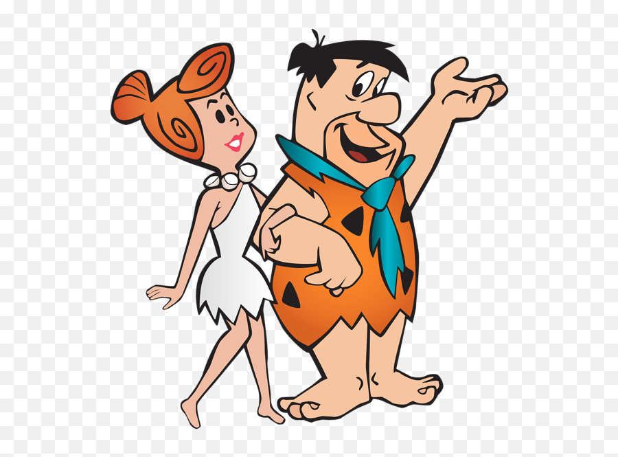 Fred And Wilma Flintstone Transparent - Fred E Wilma Flintstone Emoji,Old Children's Cartoon That Had Characters Based Off Of Emotions On Boomerang