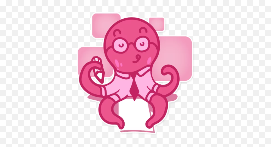 Octopus Emoji Stickers - Dot,Large Emoji Stickers