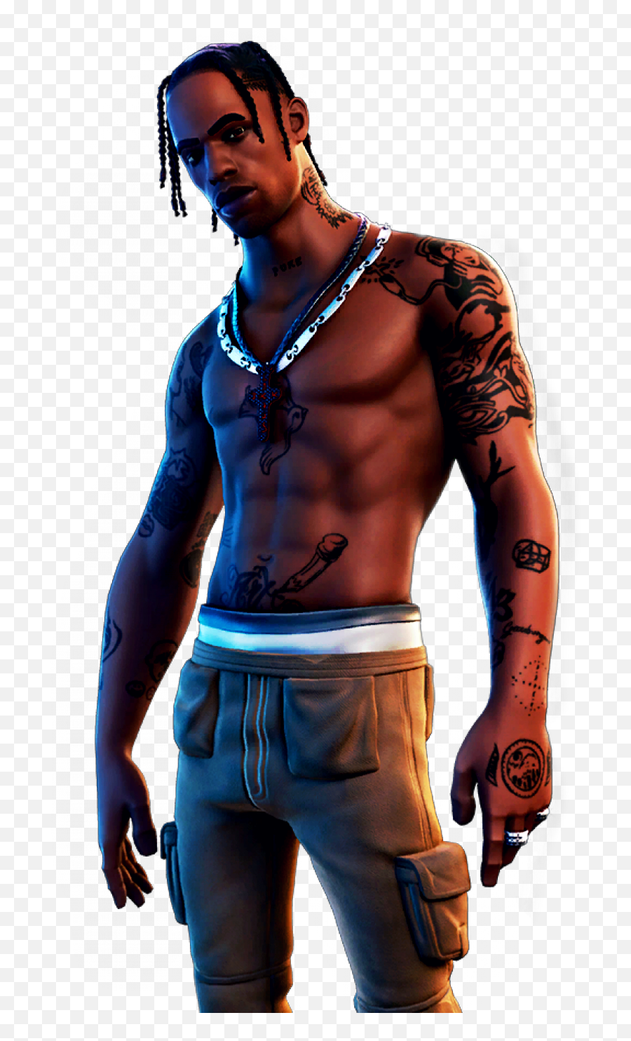 Scott Travisscott Astro Sticker - Travis Scott Fortnite Skin Png Emoji,Travis Scott Emojis