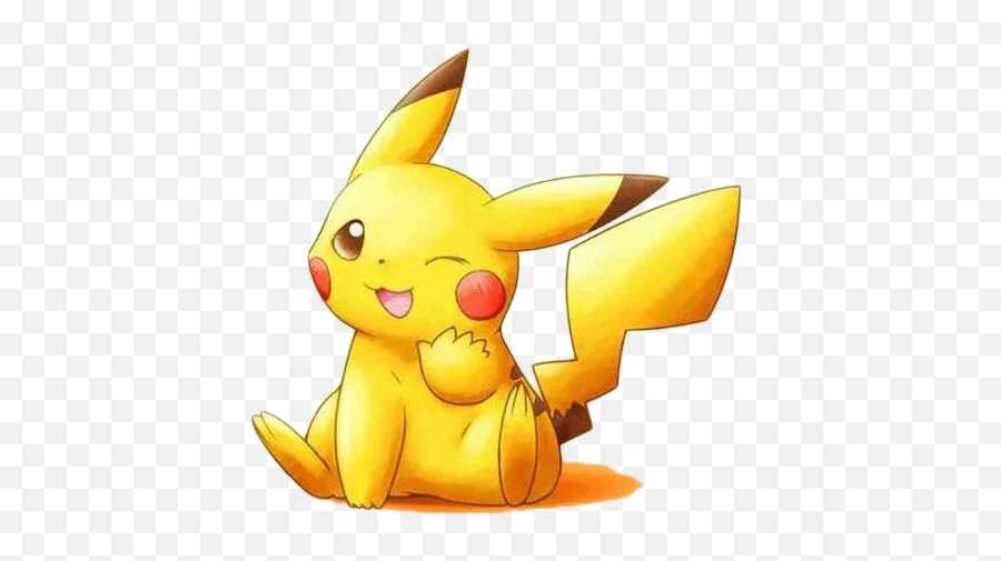 Pikachu 2 Whatsapp Stickers - Stickers Cloud Pokemon Hi Emoji,Pikachu Emoji