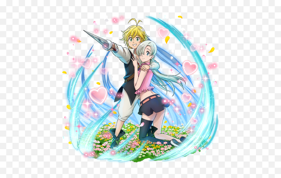 Render Meliodas X Elizabeth - Meliodas Y Elizabeth Png Emoji,Manga Emotion Renders