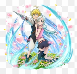 Render Meliodas X Elizabeth - Meliodas Y Elizabeth Png Emoji,Manga Emotion Renders