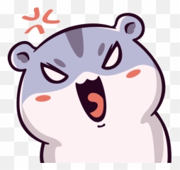 Kawaii Chibi Hamster In Rage - Canva Dot Emoji,Hamaster Emoji