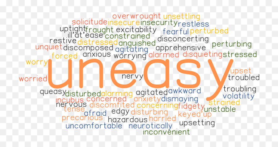 Synonyms And Related Words - Another Word For Uneasy Emoji,Forced Smile Emotion Words