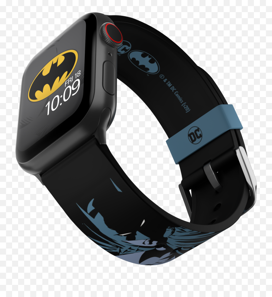 Dc Comics - Batman Modern Comic Edition Officially Licensed Silicone Smart Watch Band Compatible With Apple Watch3840mm And 4244mm And Android Emoji,Halloween Apple Emojis Ios 10