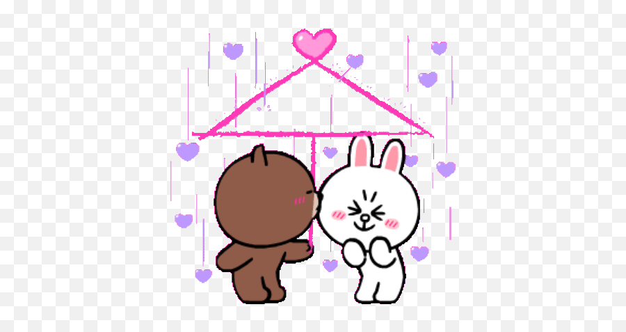 Sticker Maker - Love Brown Y Cony Emoji,Cony Emoticon Line