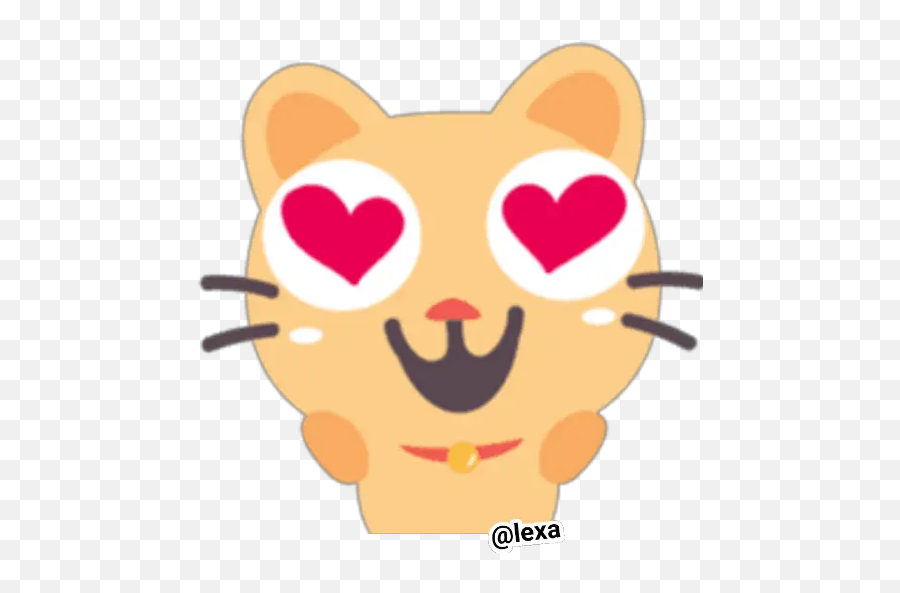 Sticker Maker - Coco Cat Emoji,Cat Emoji With Heart Eyes